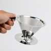 V60 Dripper Stainless Tanpa Filter 02