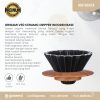 Coffee Dripper Origami Plus Holder Kayu 01