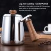 Ketel Leher Angsa Stainless Gagang Kayu 350 ml