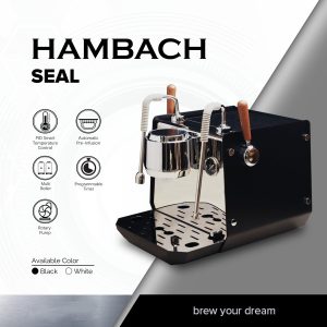 Bundling Mesin Espresso Hambach Seal 1GR + Grinder Maquionos E65T + Toolkits