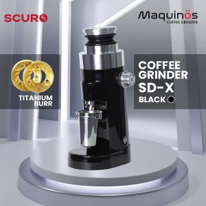 Coffee Grinder Maquinos SD-X Burr Titanium Penggiling Kopi Single Dose dan Espresso