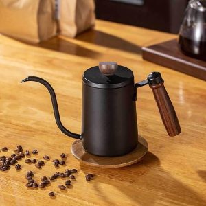 One Two Cups Teko Kopi Leher Angsa Gooseneck Pour Over Kettle 600ml - STS304 - Black