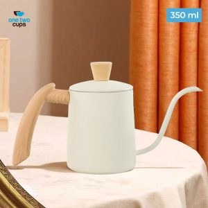 One Two Cups Teko Leher Angsa Gooseneck Pour Over Drip Kettle 350ml - AGB-35 - White