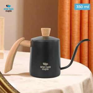 One Two Cups Teko Leher Angsa Gooseneck Pour Over Drip Kettle 350ml - AGB-35 - Black