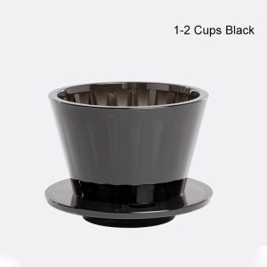 Filter Penyaring Kopi V60 Hand Brewed Coffee Dripper 1-2 Cups - B75 - Black